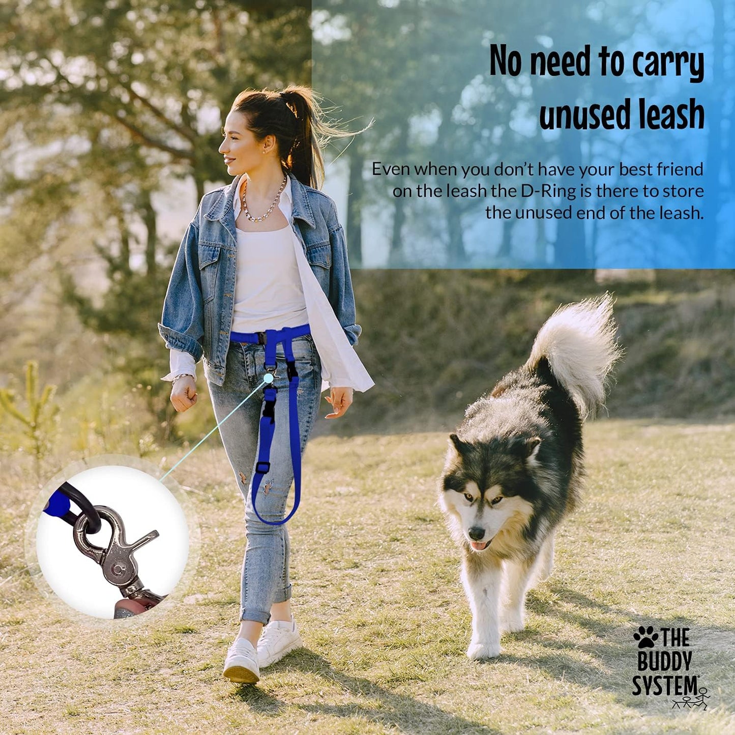 Hands-Free Running Dog Leash – Bungee Training Leash with Waist Belt