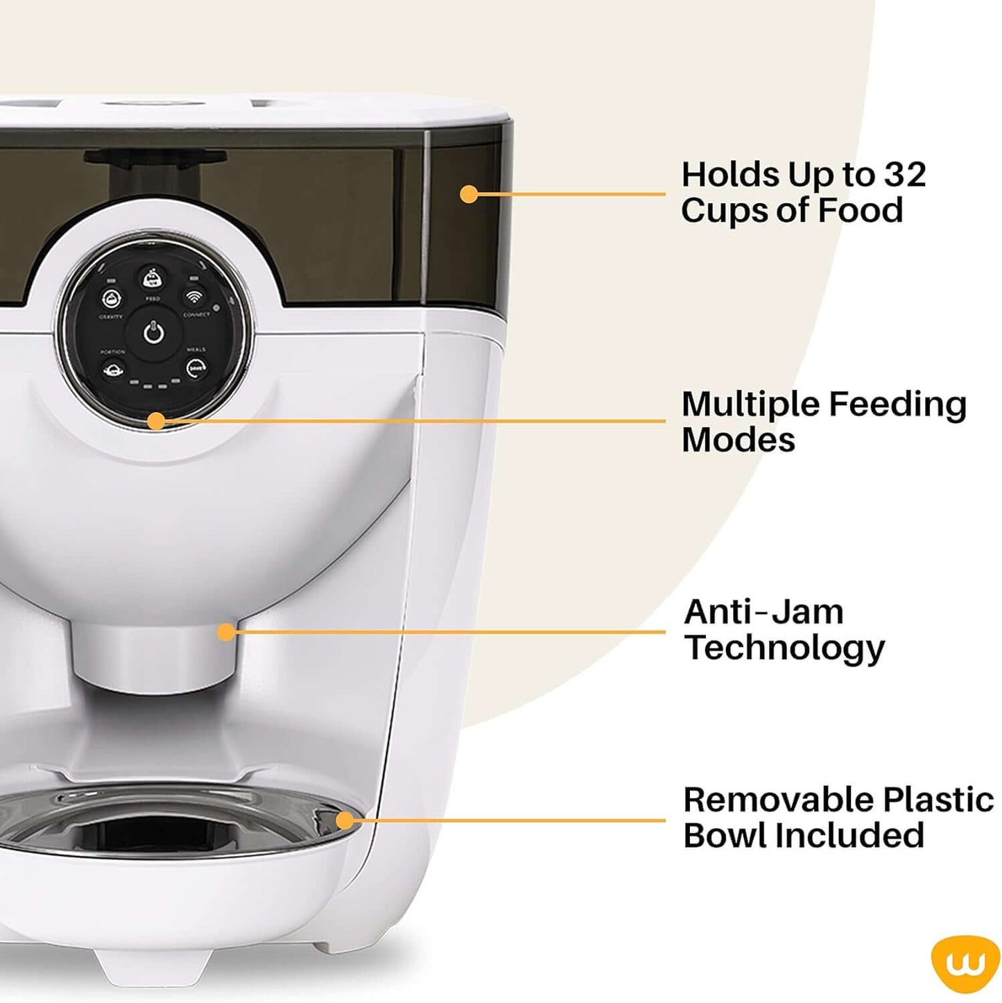 Feeder-Robot Smart Automatic Pet Feeder – Wi-Fi Enabled with Backup Battery