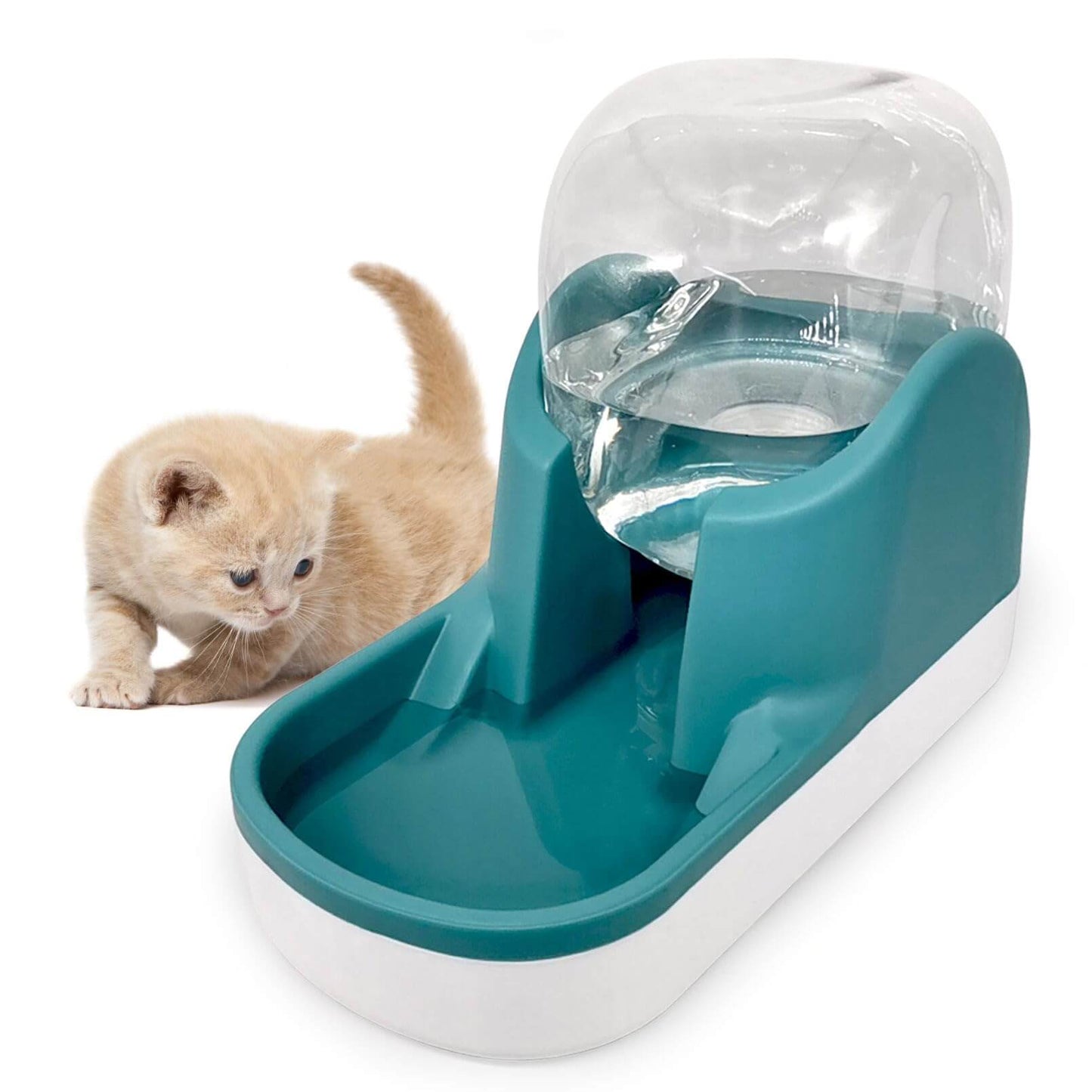 1-Gallon Automatic Pet Feeder & Water Dispenser – Double Bowl Design - Petgrove Online