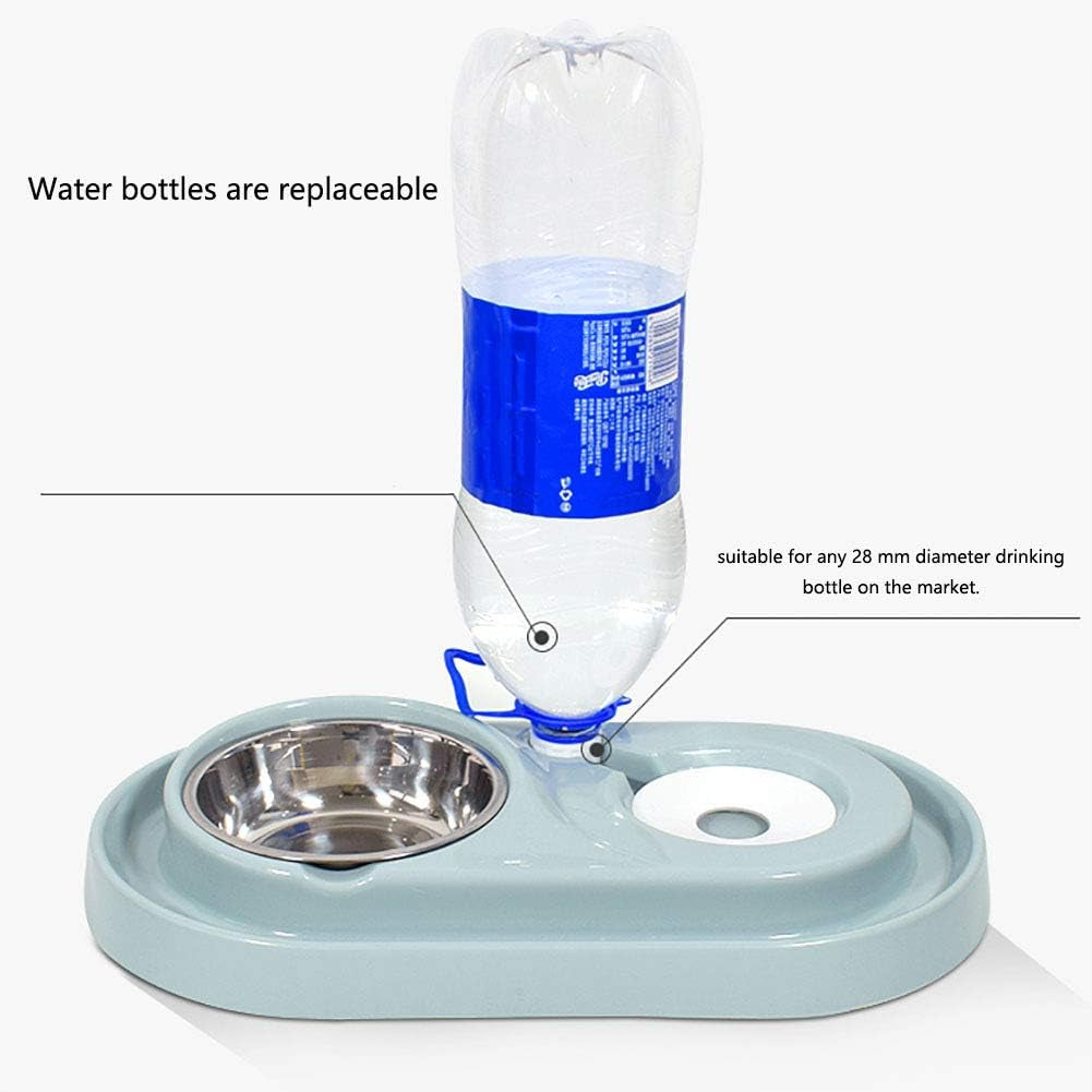 Spill-proof cat dog bowl Feeding Station – Auto Water Dispenser for Dogs & Cats