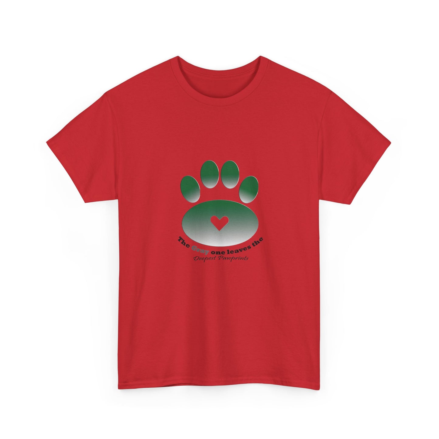 T-Shirt — Green Paw Heart Rescue Support Tee