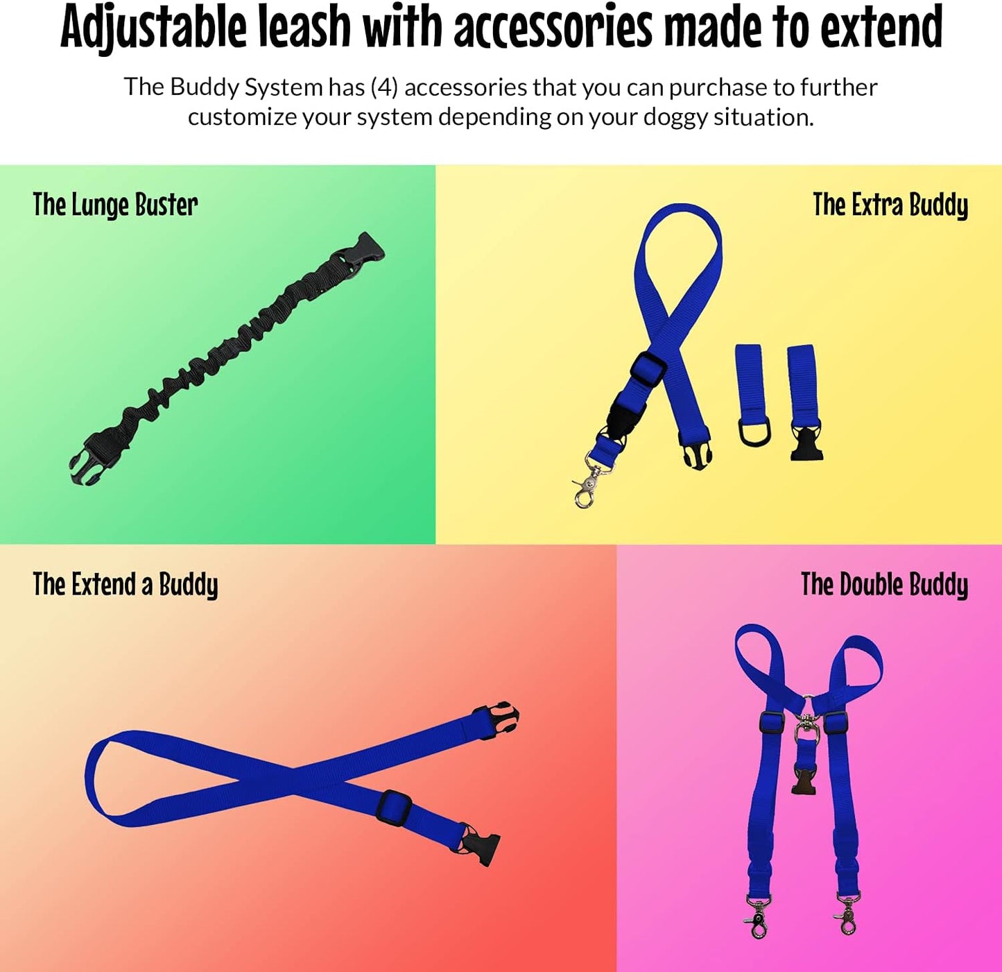 Hands-Free Running Dog Leash – Bungee Training Leash with Waist Belt