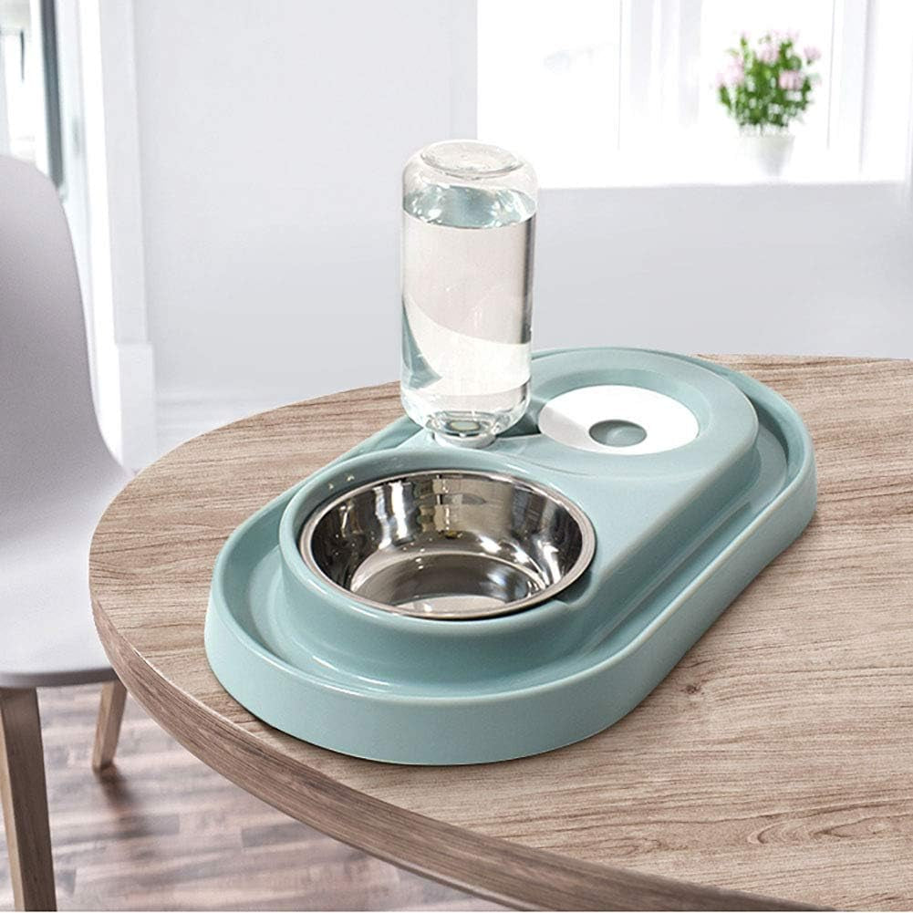 Spill-proof cat dog bowl Feeding Station – Auto Water Dispenser for Dogs & Cats