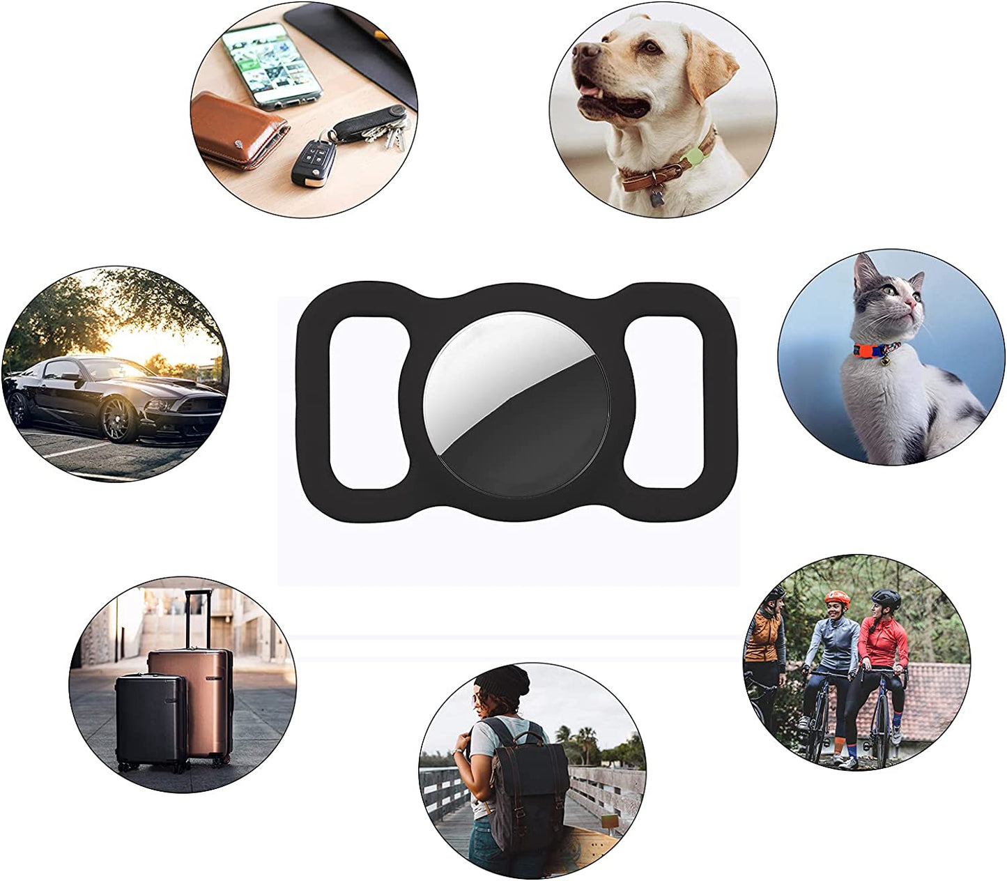 Silicone AirTag Case for Pets – Fits Dog & Cat Collars, Anti-Scratch & Secure - Petgrove Online