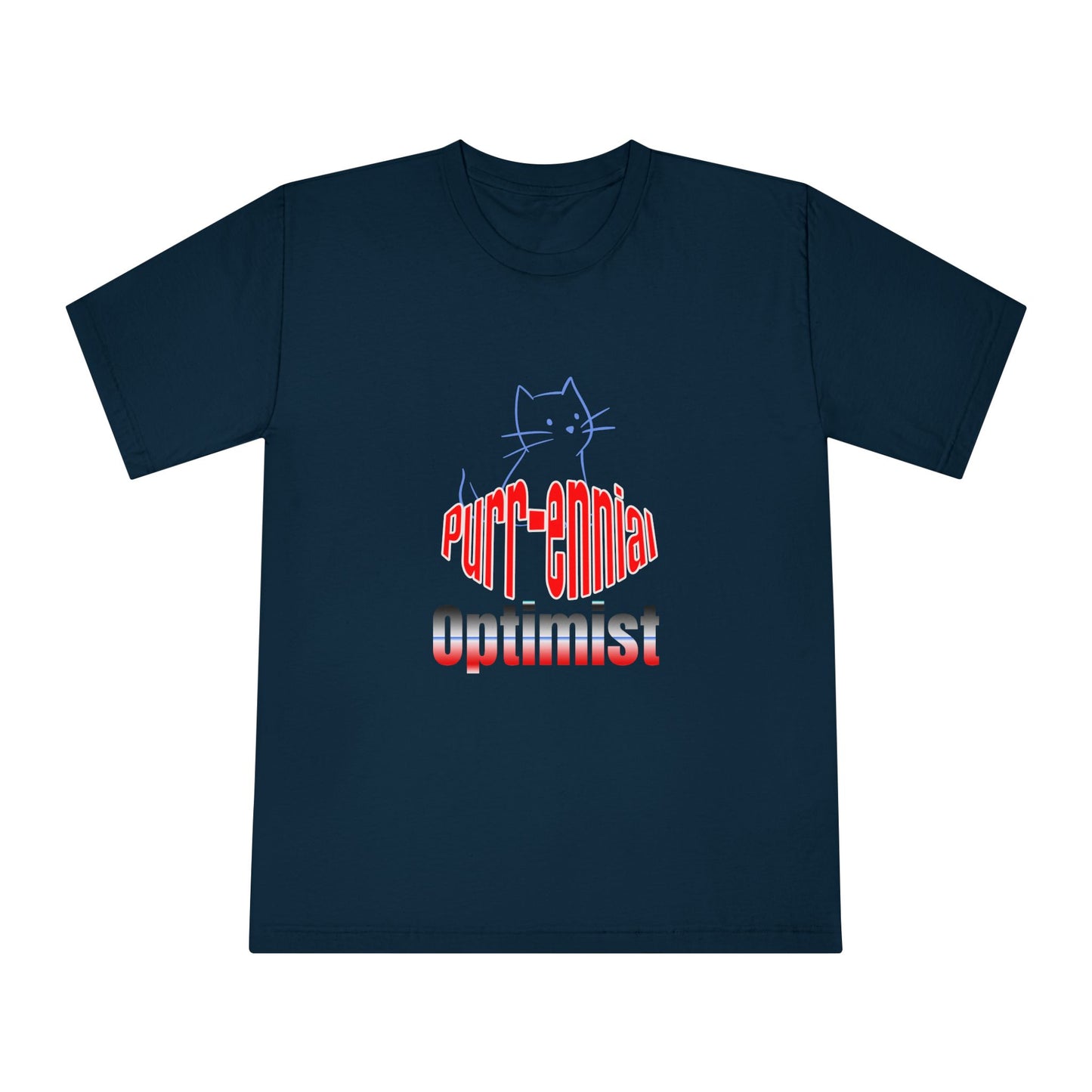 Cat Lover Tee Navy
