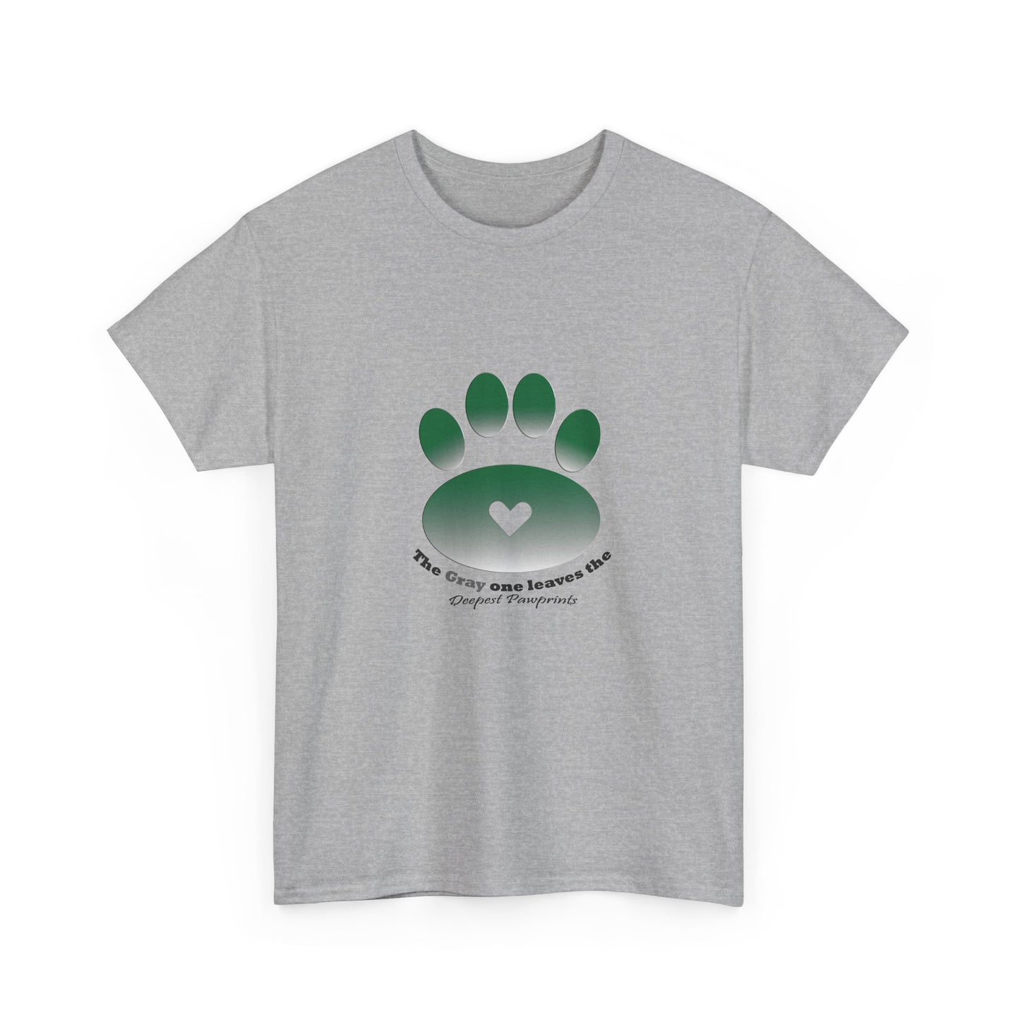 T-Shirt — Green Paw Heart Rescue Support Tee