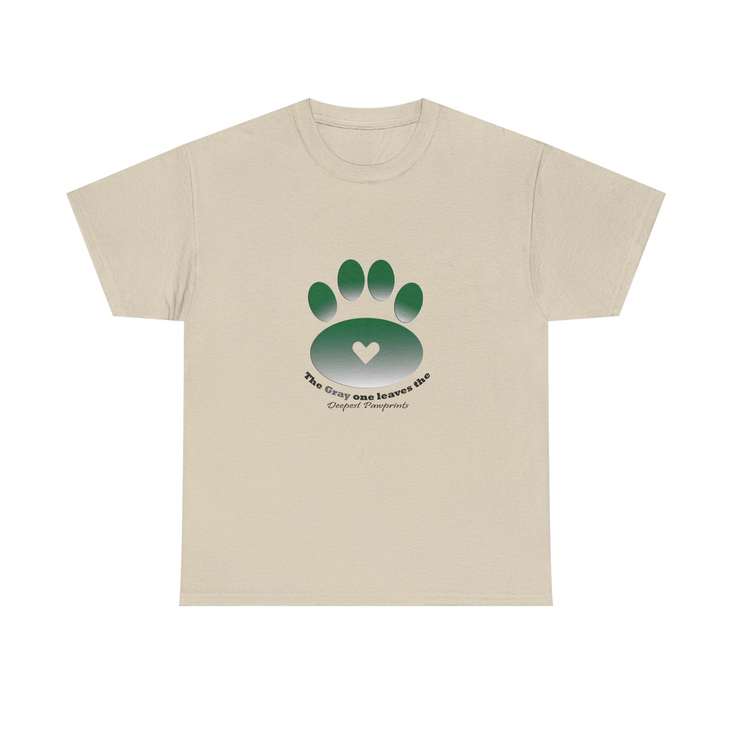 T-Shirt — Green Paw Heart Rescue Support Tee
