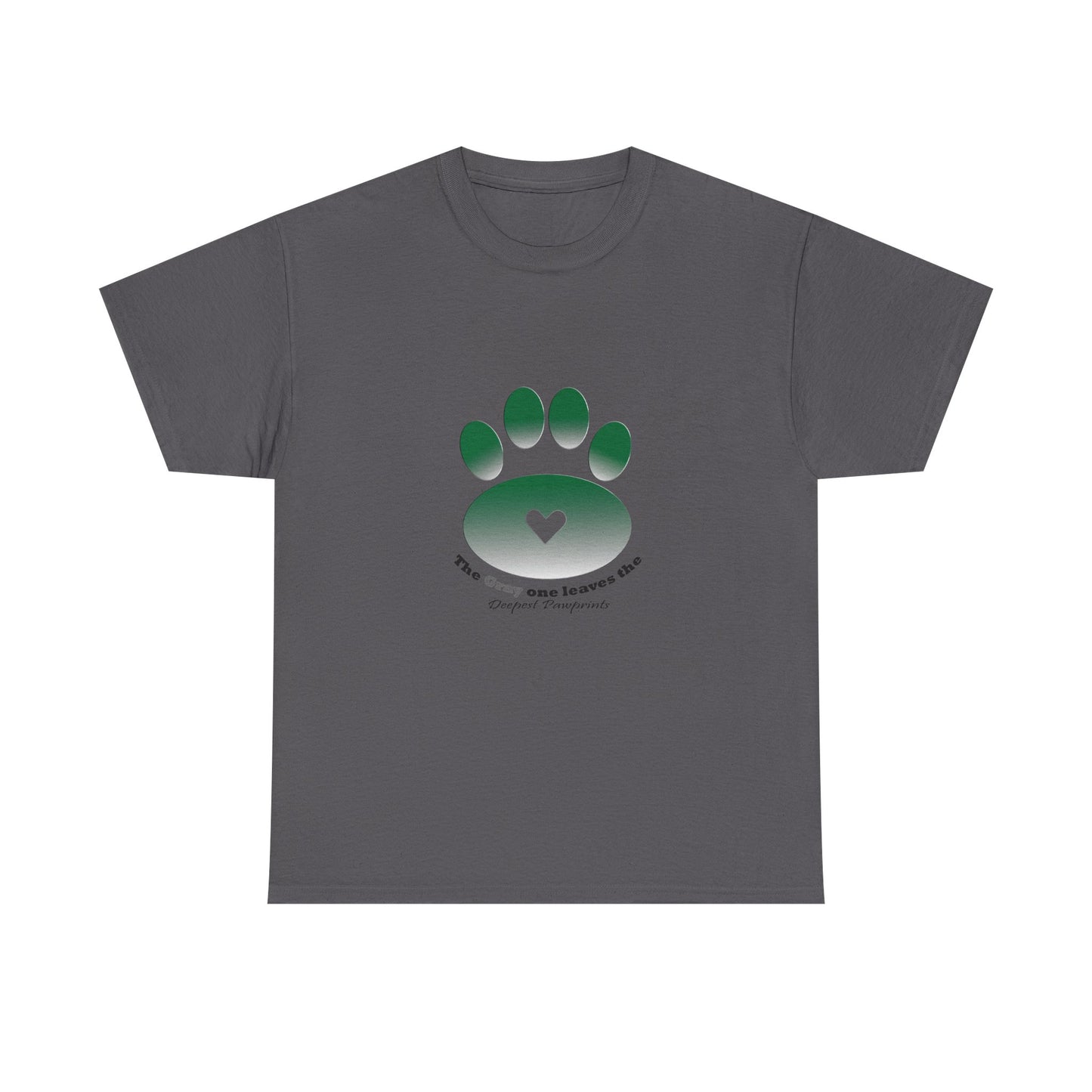 T-Shirt — Green Paw Heart Rescue Support Tee