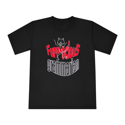 Pet Lover T-Shirt - Furr-ocious Grammarian Unisex Tee Black