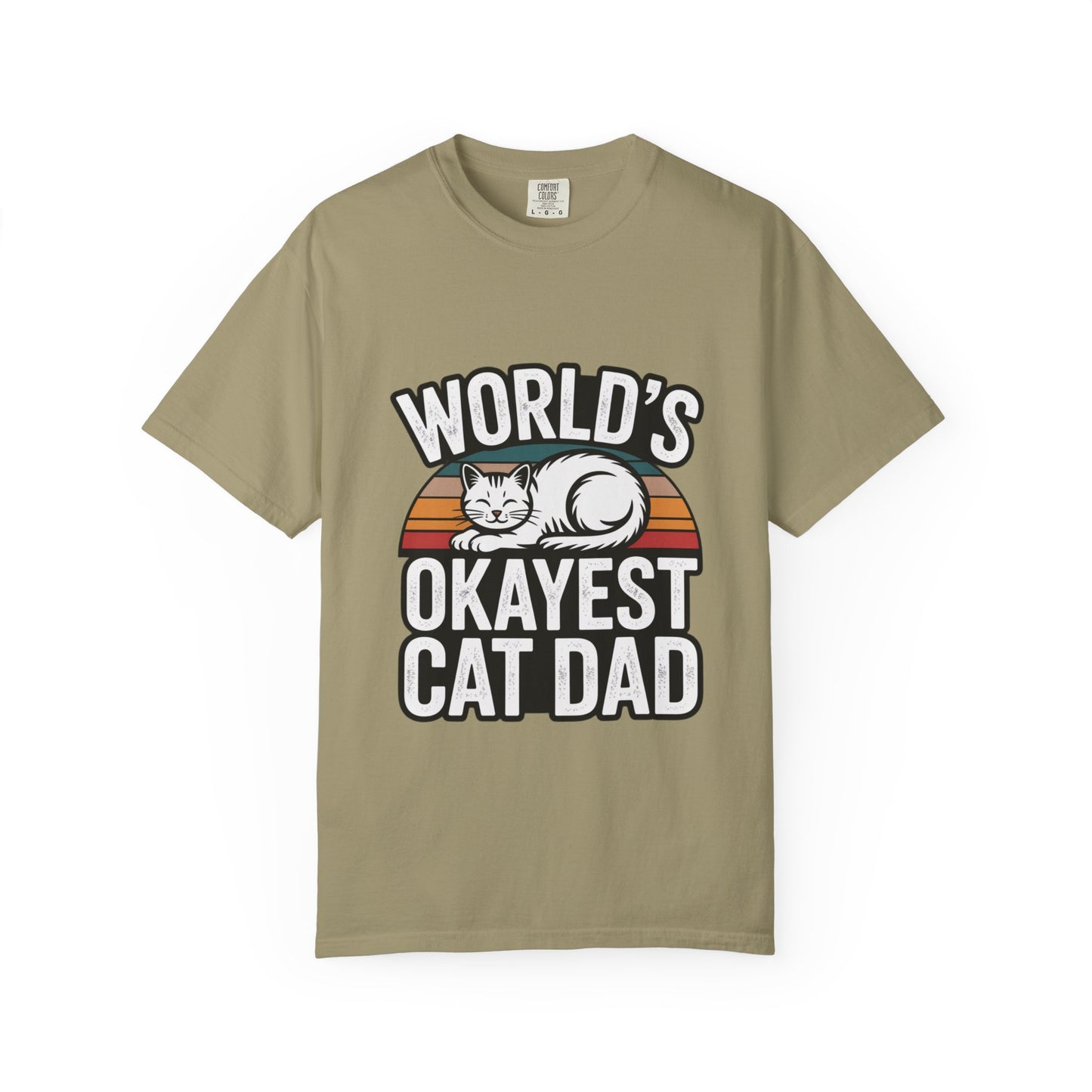 World’s Okayest Cat Dad – Funny Cat Parent T-Shirt