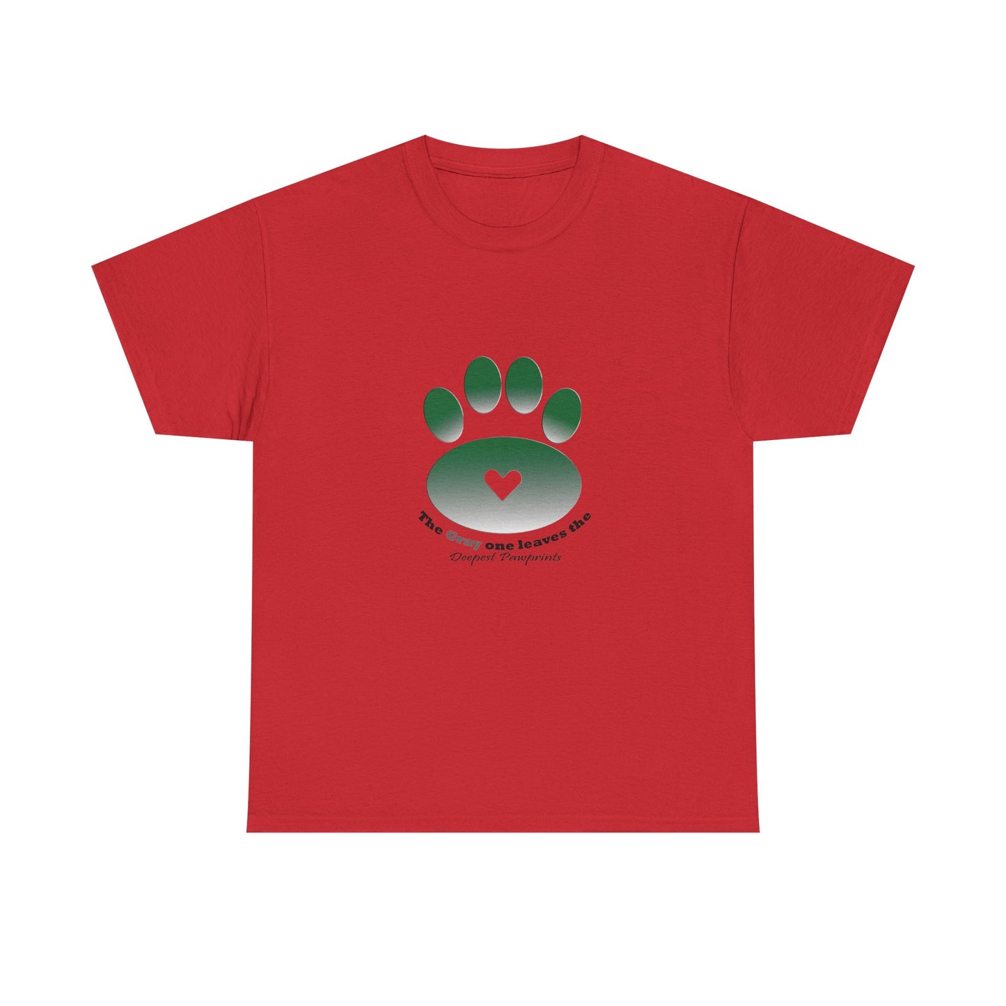T-Shirt — Green Paw Heart Rescue Support Tee