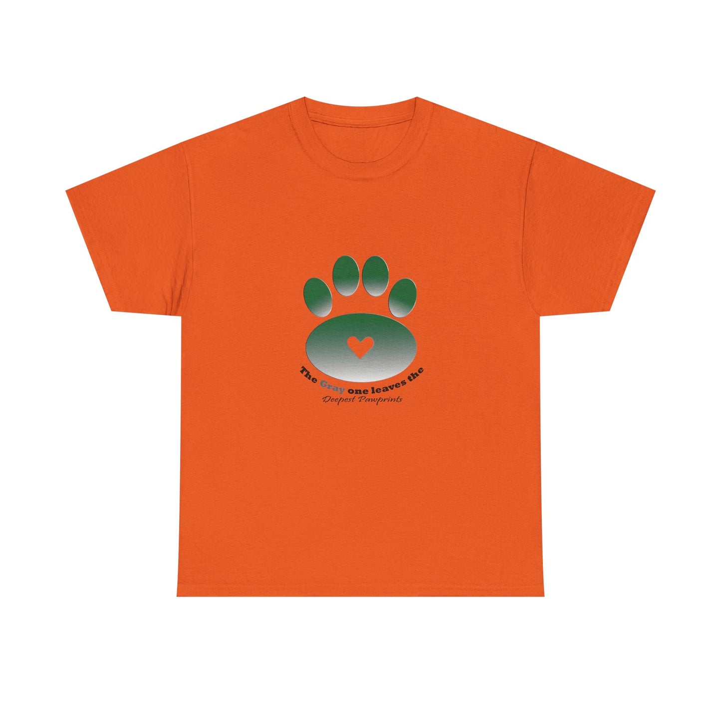 T-Shirt — Green Paw Heart Rescue Support Tee