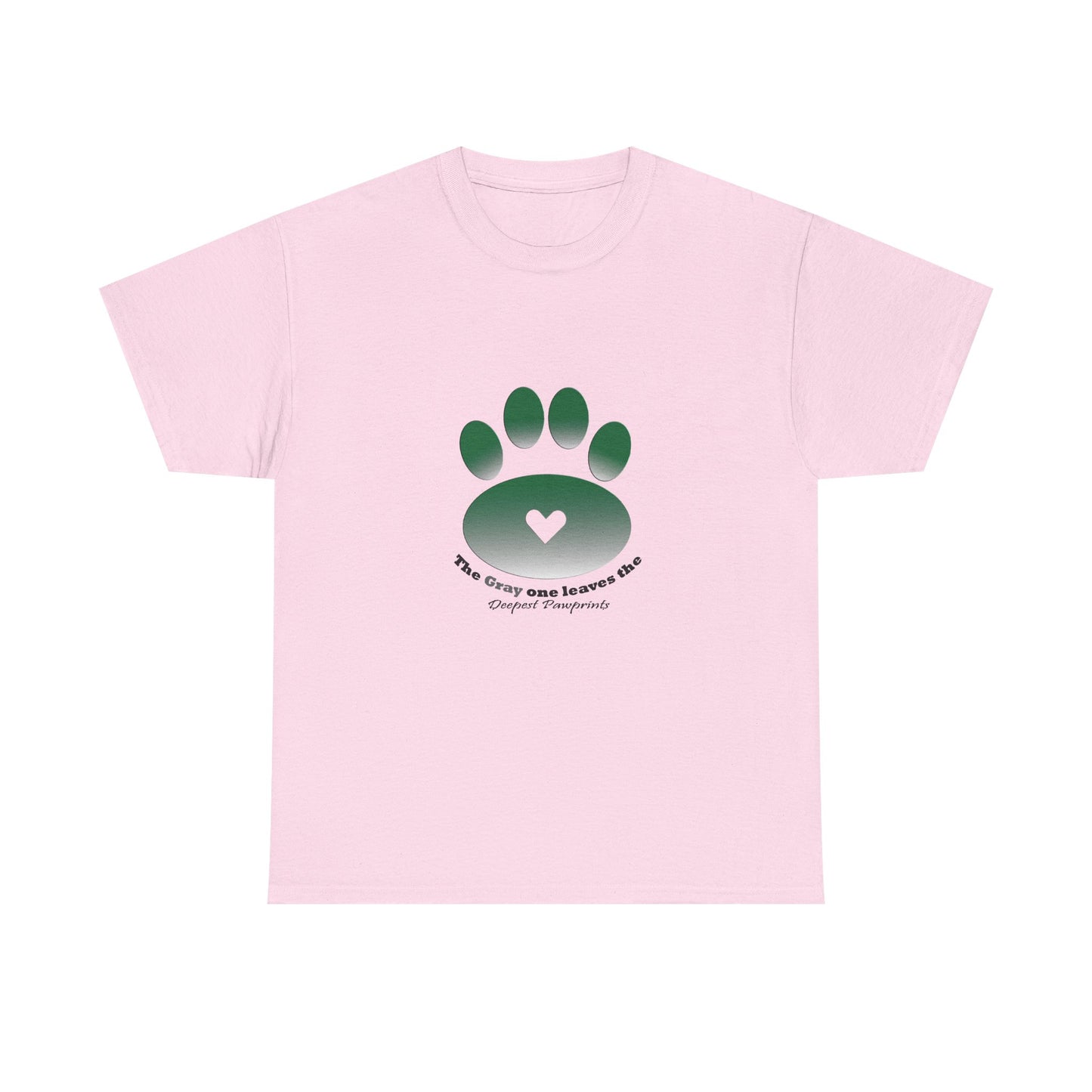 T-Shirt — Green Paw Heart Rescue Support Tee