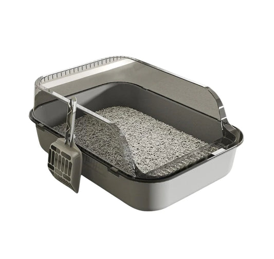 Semi-Enclosed Toilet,Anti-Spill Design,Thickened Structure Odor Blocking, Simple Pet Litter Box,High Side Anti-Splashing, Semi-Enclosed Removable Cats Litter Boxes, Easy To-Clean Default Title