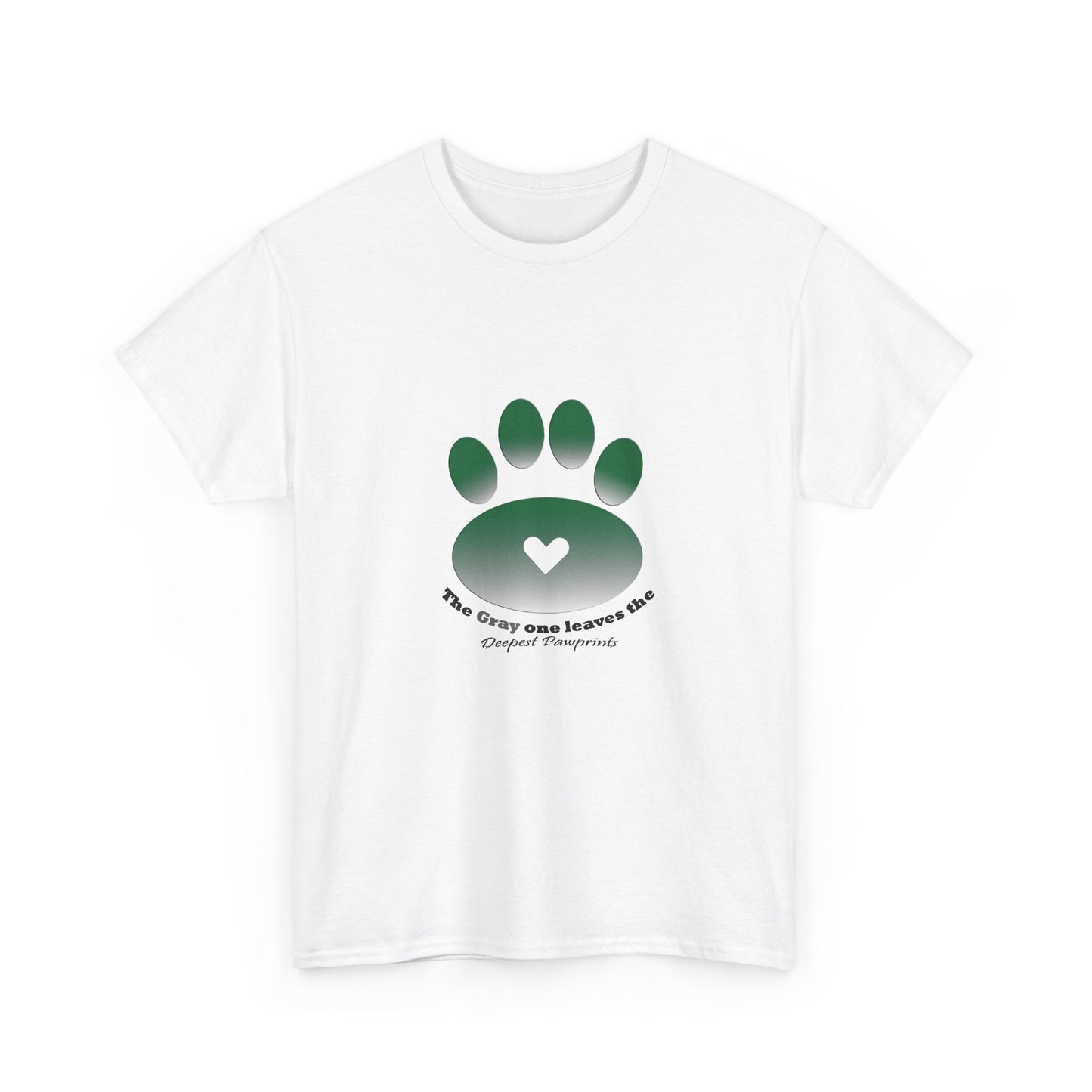 T-Shirt — Green Paw Heart Rescue Support Tee