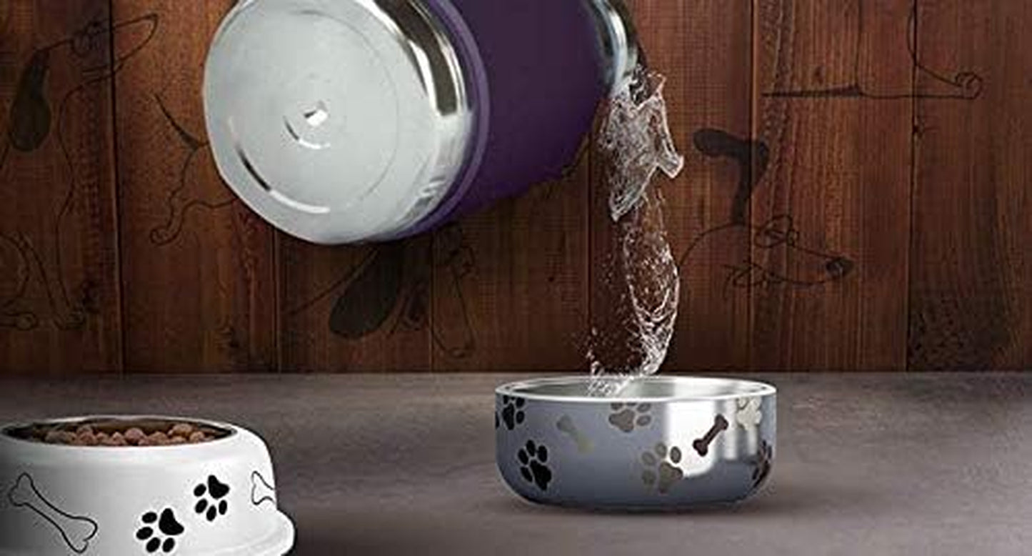 Dog Travel Bowl & 1.1L Insulated Water Bottle Combo – Leak-Proof & Stylish