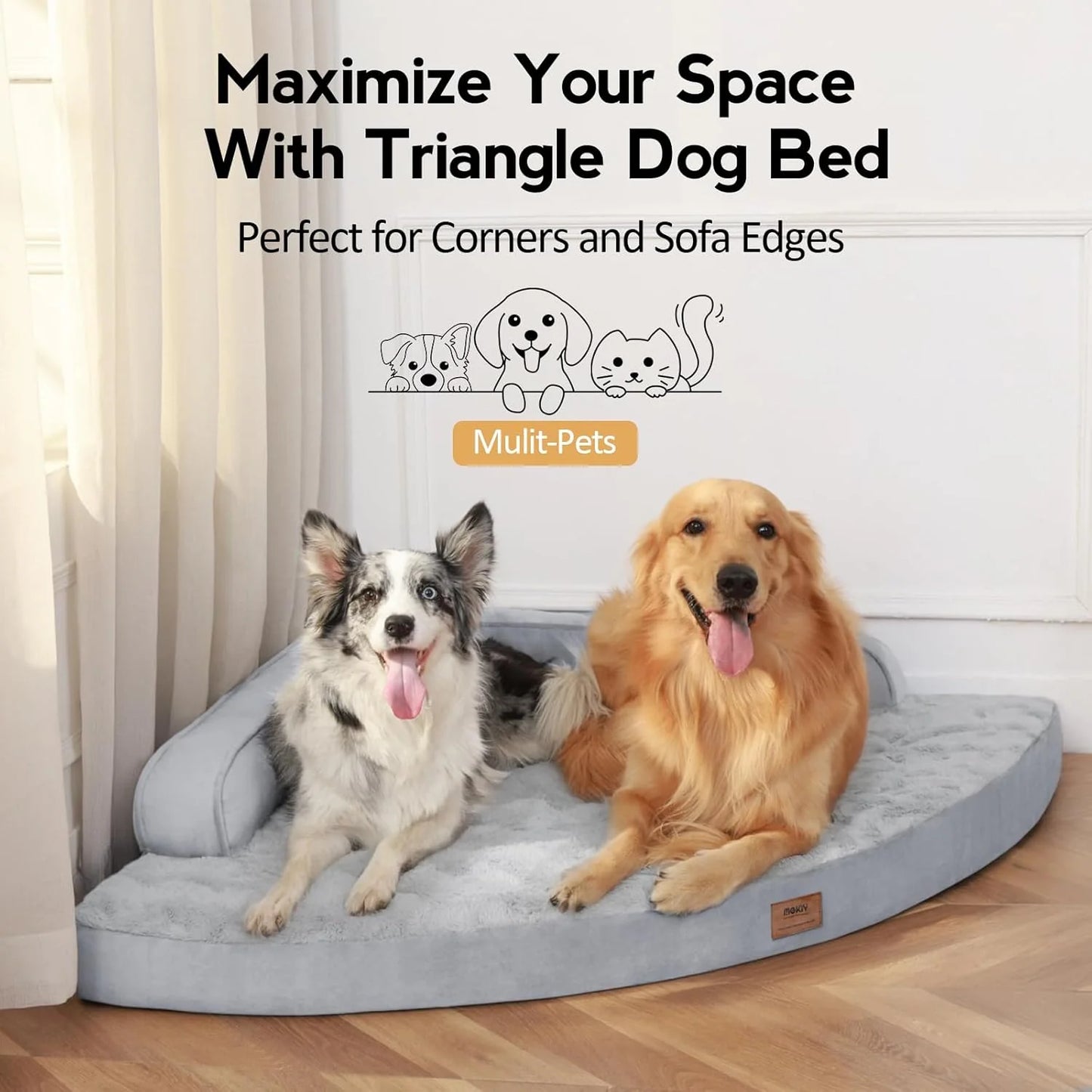 Orthopedic Memory Foam Dog Bed for Senior Dogs – Washable, Non-Slip