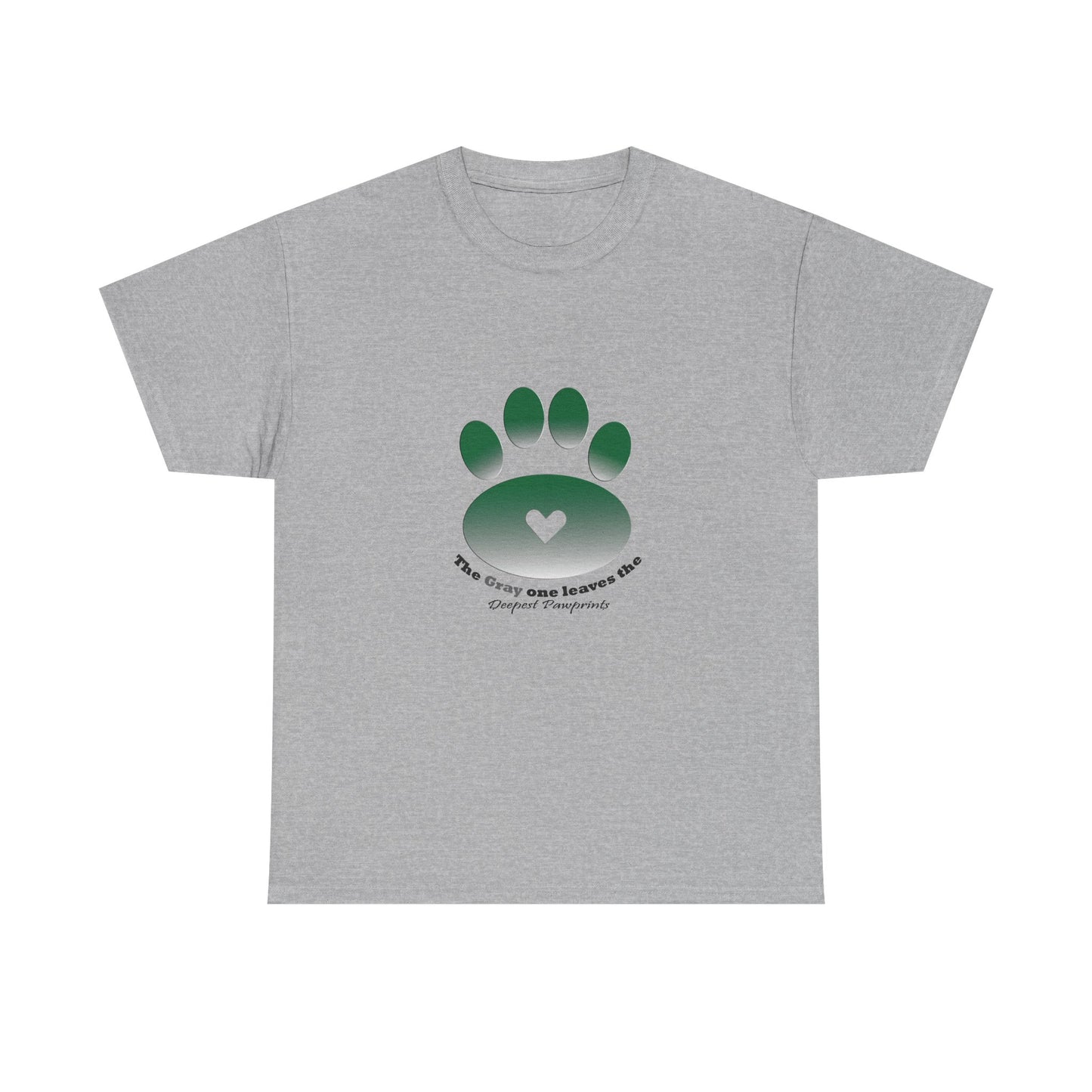 T-Shirt — Green Paw Heart Rescue Support Tee