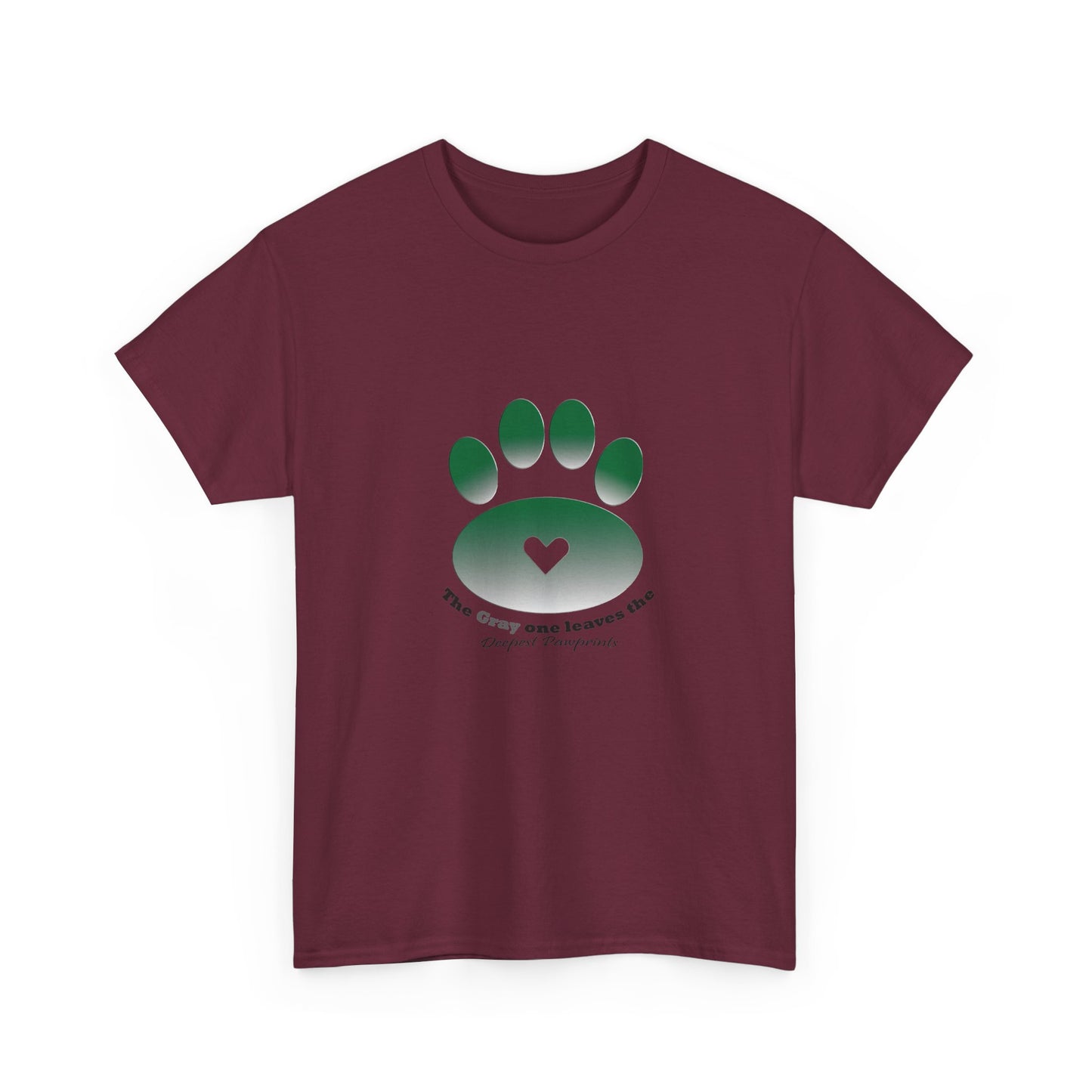 T-Shirt — Green Paw Heart Rescue Support Tee