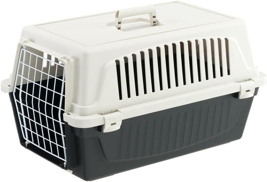 Cat Carrier Small Dog Carrier, Secure, Practical, Easy to Clean, Durable Pet Dog/Cat Travel Box Cage up to 8 Kg. 58 X 37 X H 32 Cm. Black Black 22.8"L X 14.6"W X 12.6"H