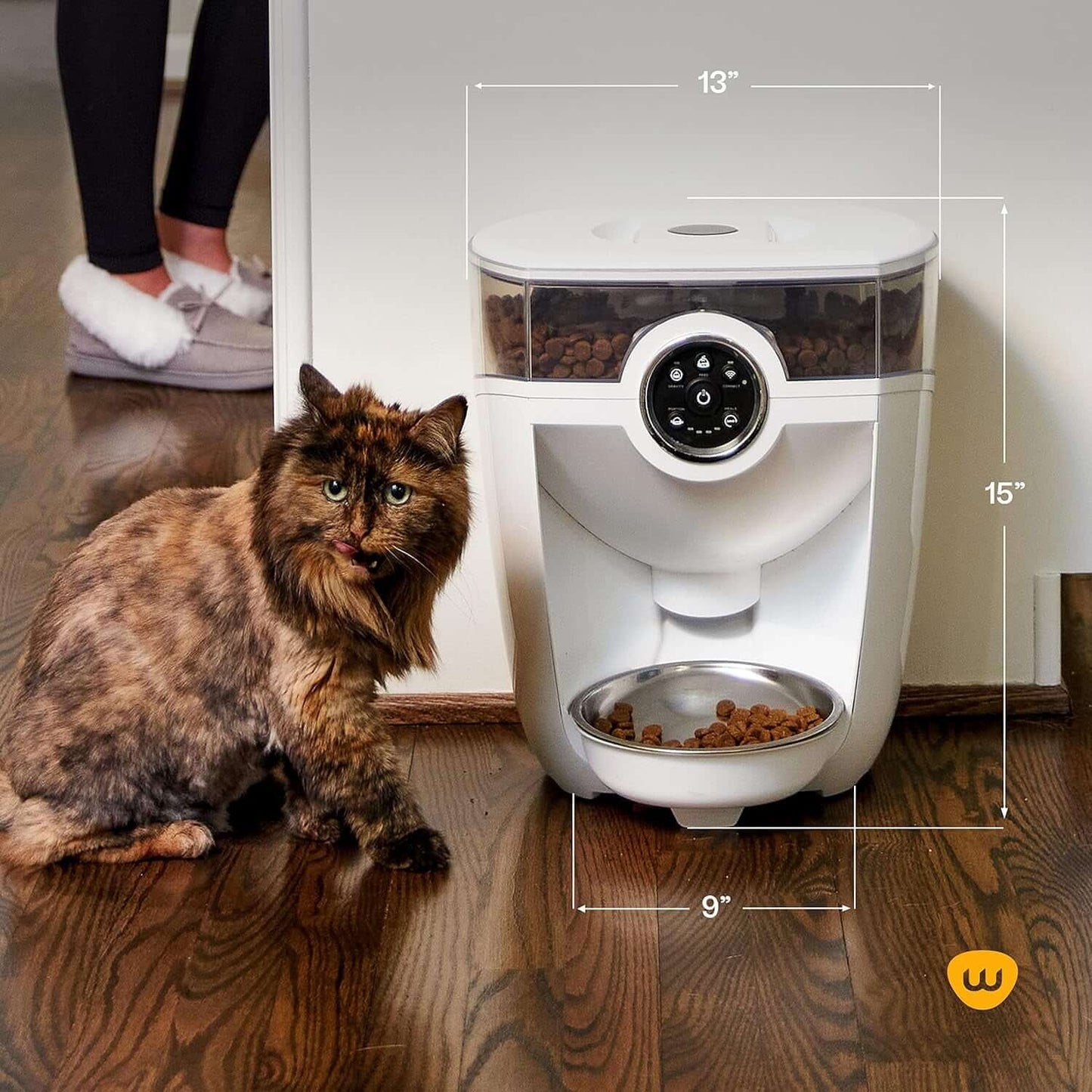 Feeder-Robot Smart Automatic Pet Feeder – Wi-Fi Enabled with Backup Battery