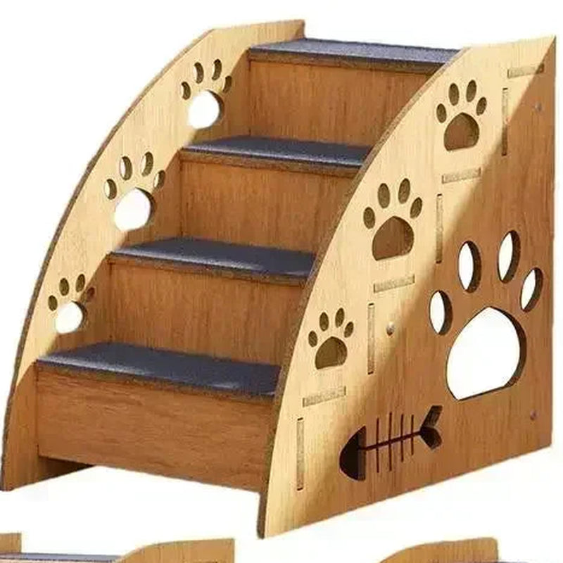 Non-Slip Wooden Dog Ramp &amp; Stairs for Senior Dogs – Beds &amp; Couches