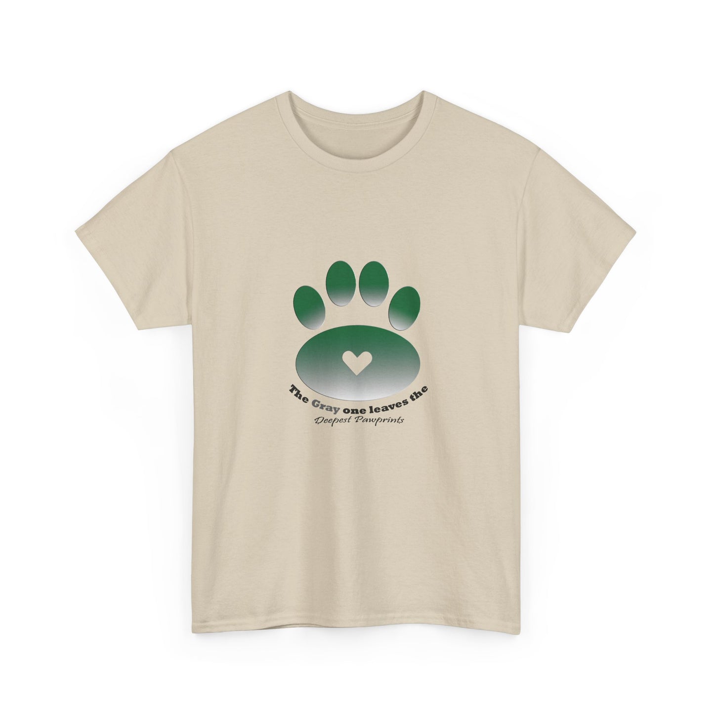 T-Shirt — Green Paw Heart Rescue Support Tee