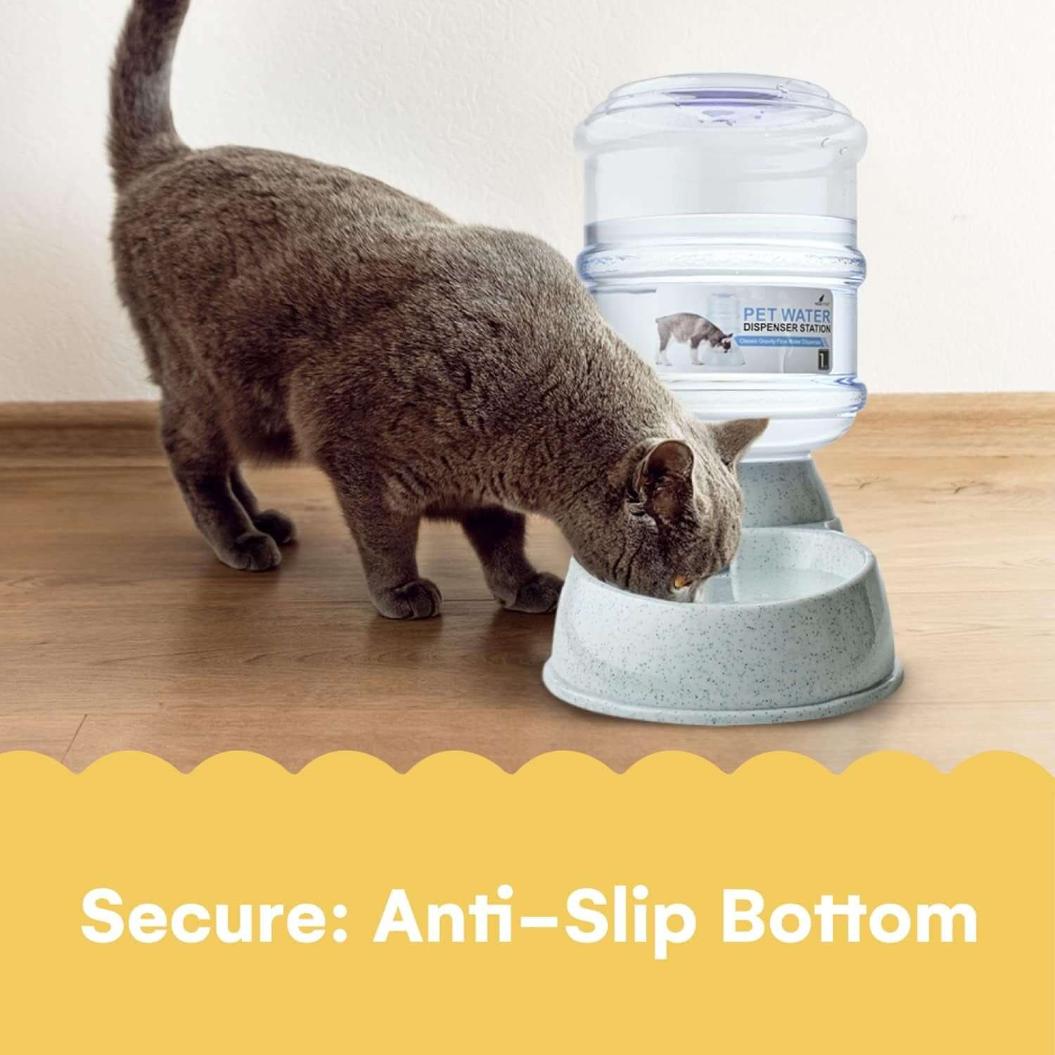 Automatic Pet Feeder & Water Dispenser – 1.3 Gallon, Spill-Free Design