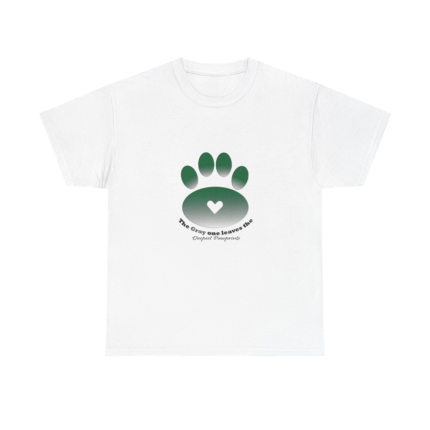 T-Shirt — Green Paw Heart Rescue Support Tee