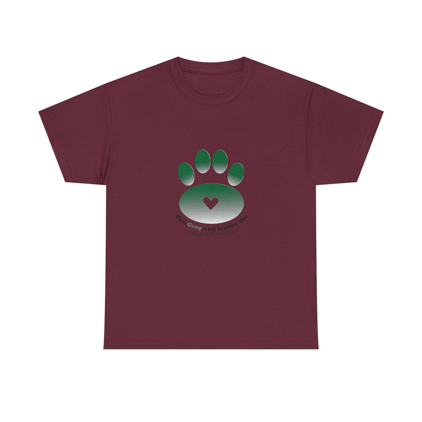 T-Shirt — Green Paw Heart Rescue Support Tee