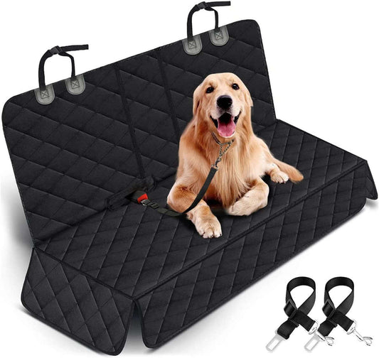 Waterproof Dog Car Seat Cover – Black, Non-Slip & Scratch-Resistant - Petgrove Online