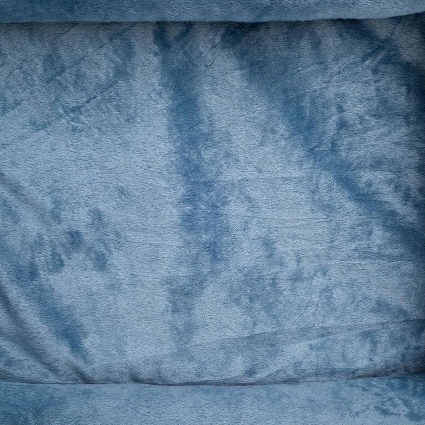 Orthopedic Rectangle Dog Bed – Medium Size with Bolsters (25"x21", Blue)