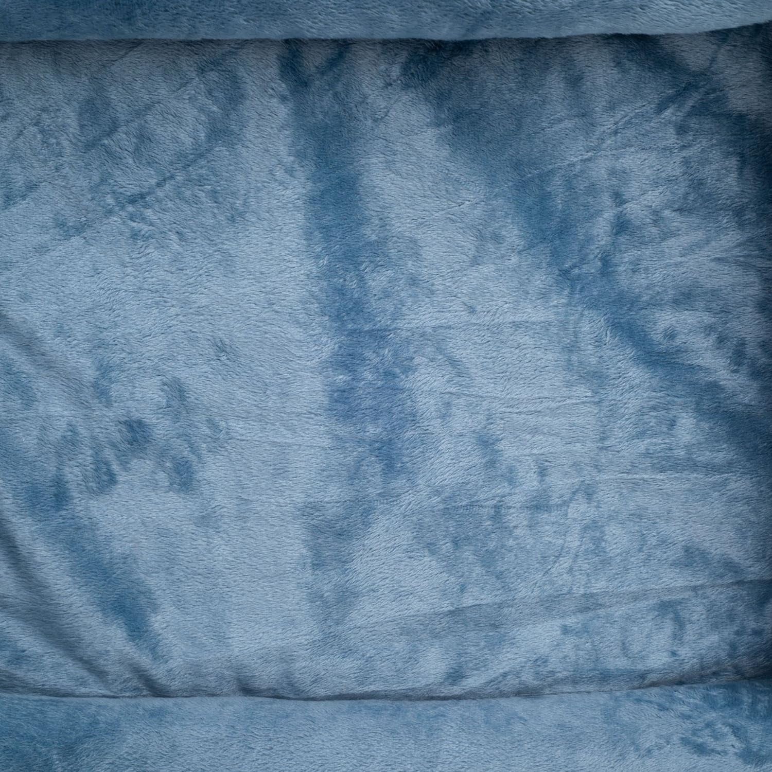 Orthopedic Rectangle Dog Bed – Medium Size with Bolsters (25"x21", Blue)