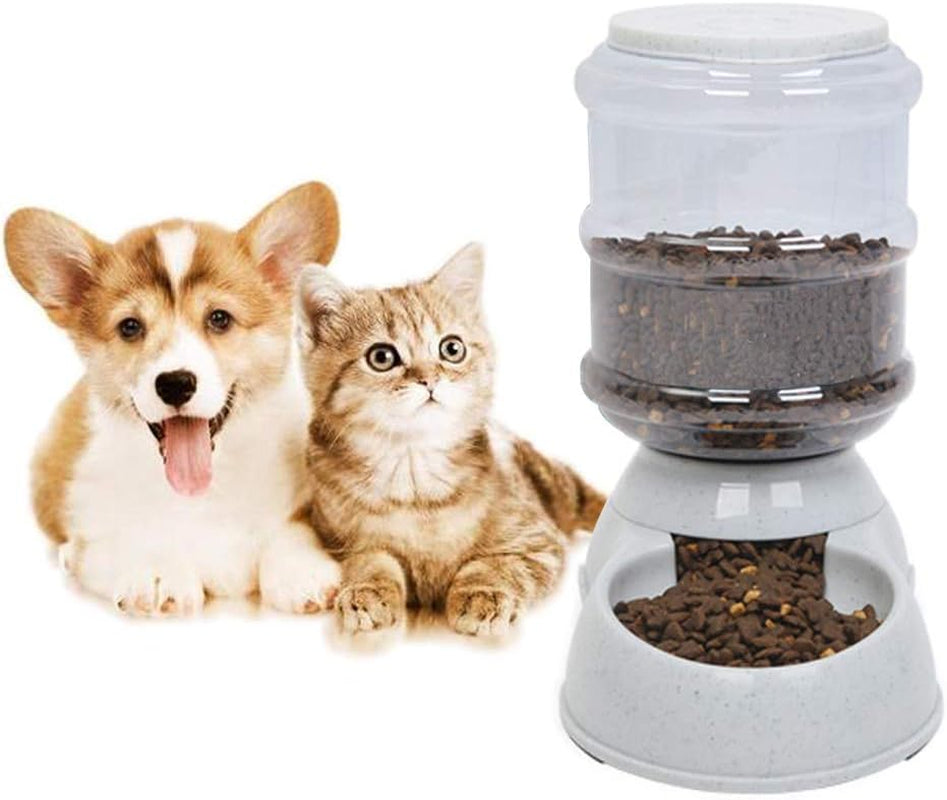1-Gallon Gravity Pet Feeder – Automatic Food Dispenser for Cats & Small Dogs Default Title