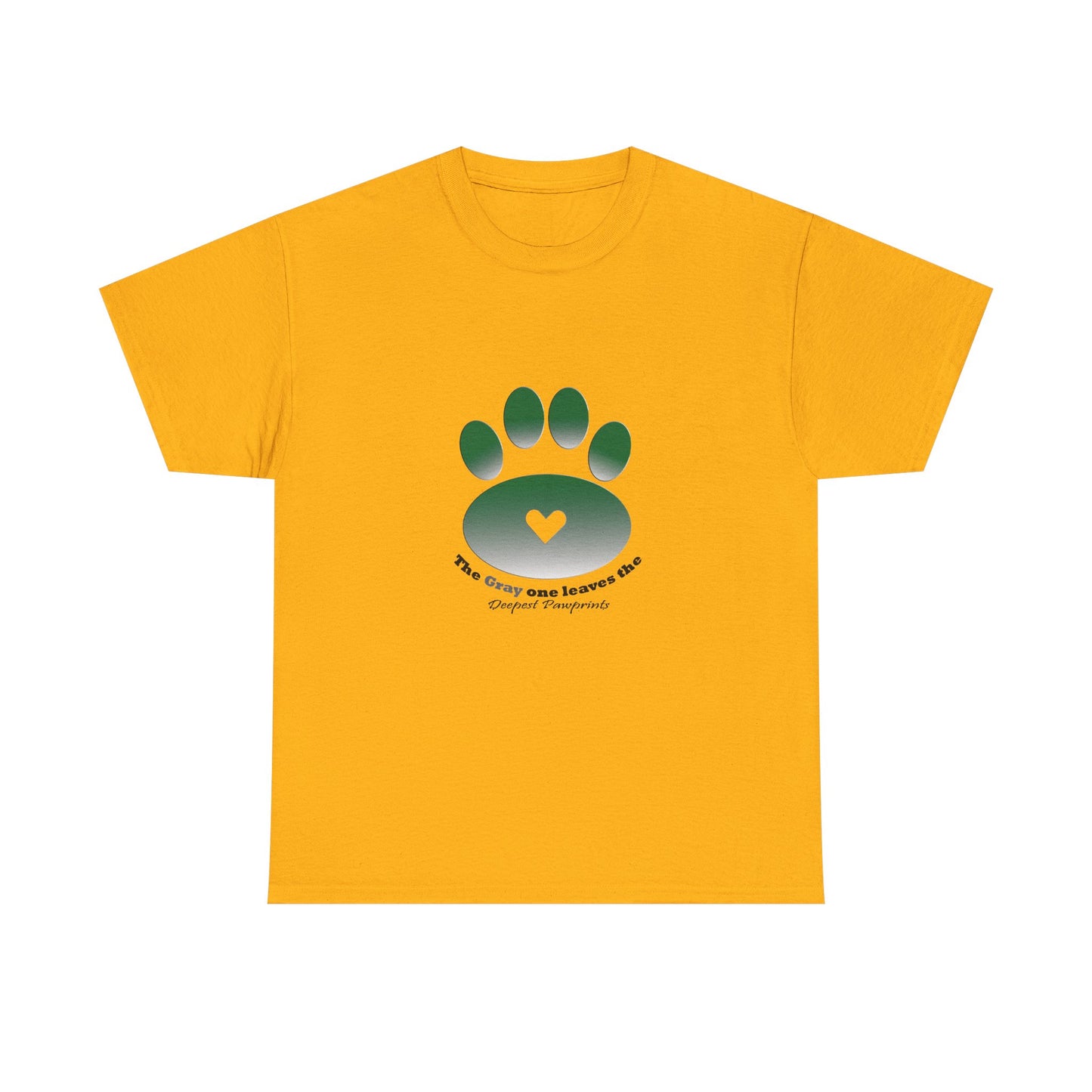 T-Shirt — Green Paw Heart Rescue Support Tee