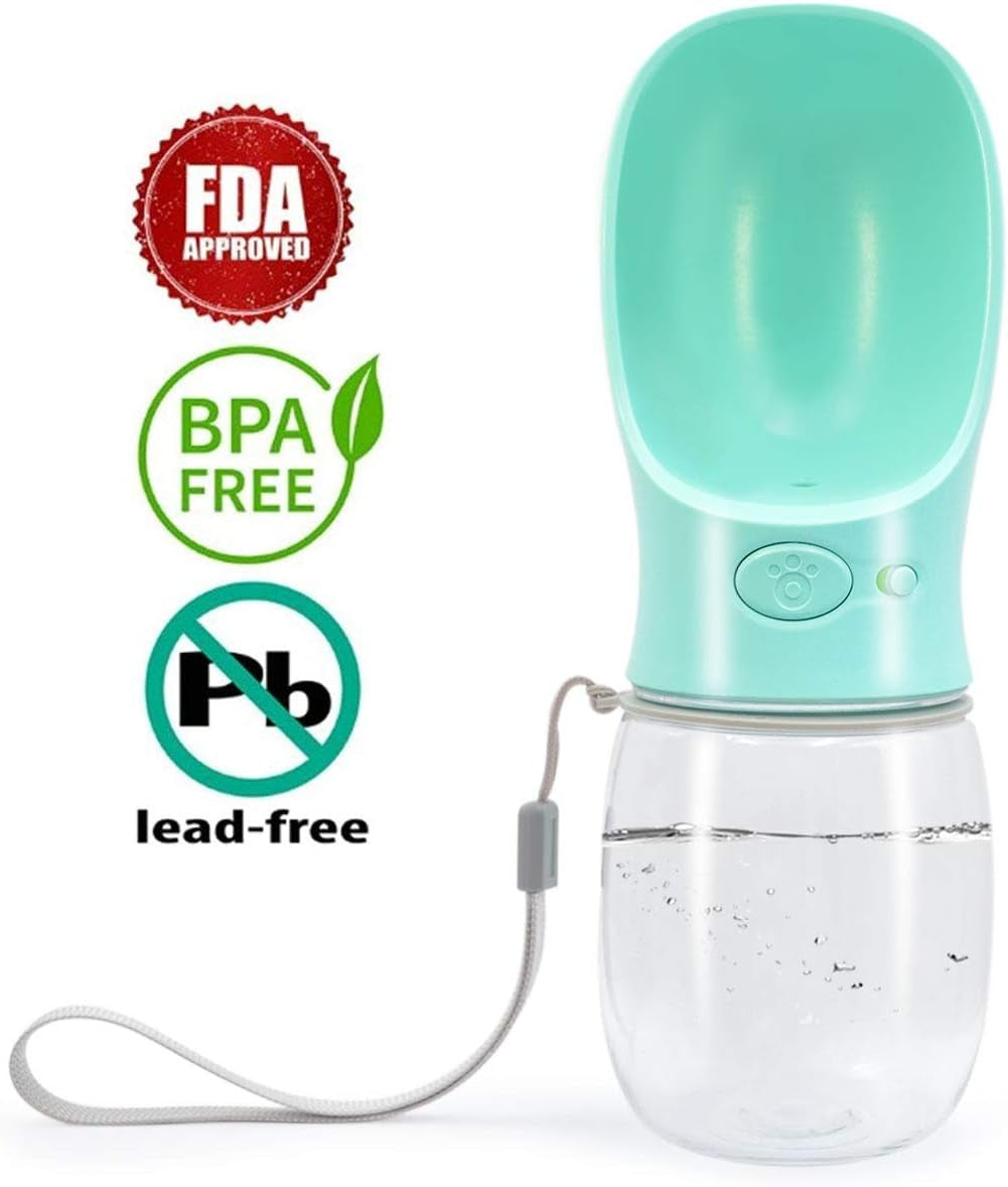 12oz Portable Dog Water Bottle – Leakproof Travel Dispenser for Small Pets
