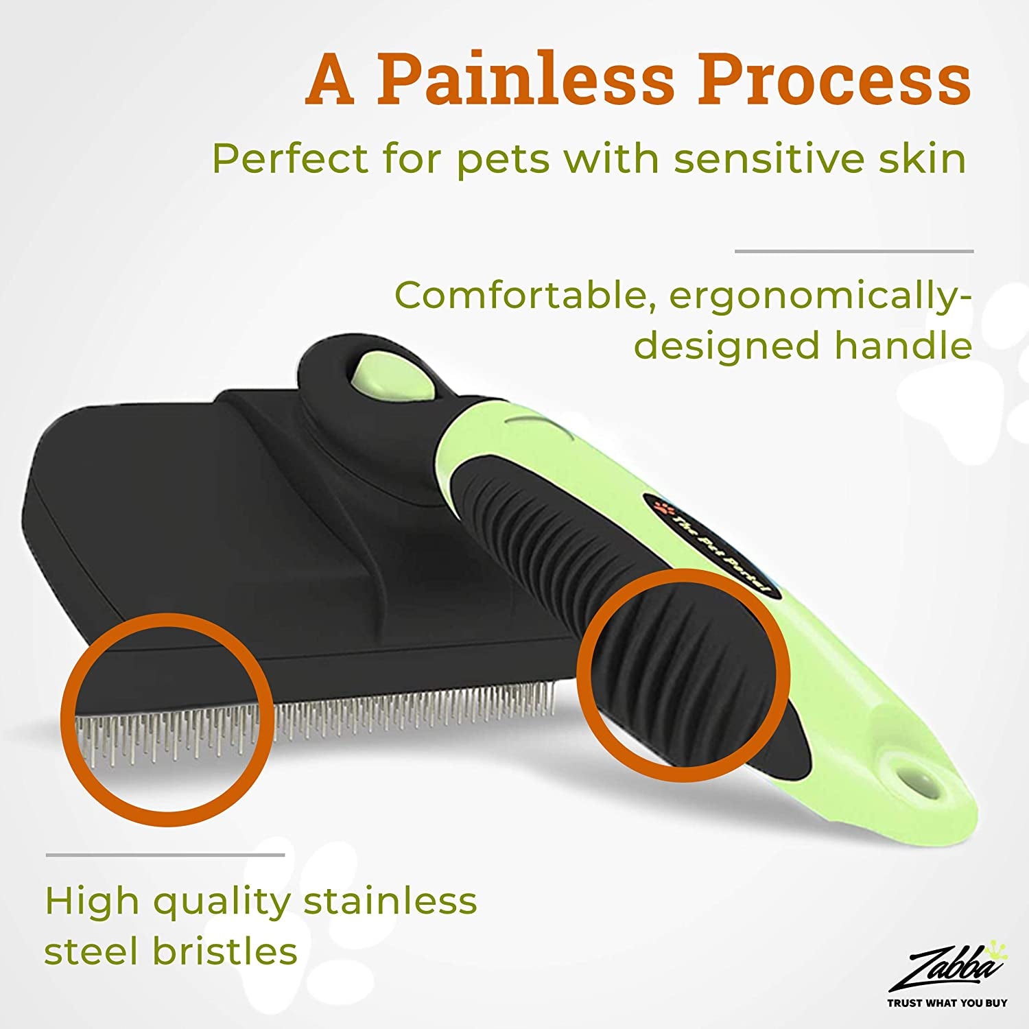Self-Cleaning Slicker Brush – Grooming & Deshedding Tool for Cats & Dogs