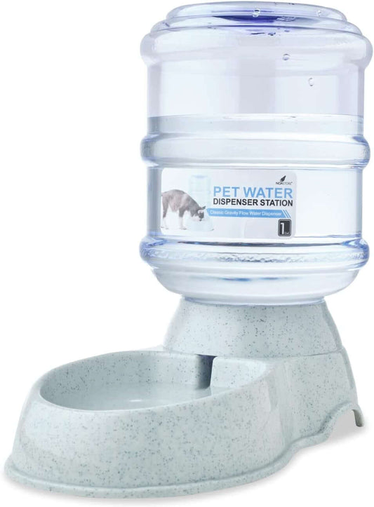 Automatic Pet Feeder & Water Dispenser – 1.3 Gallon, Spill-Free Design Gray 1 Gallon - Dispenser
