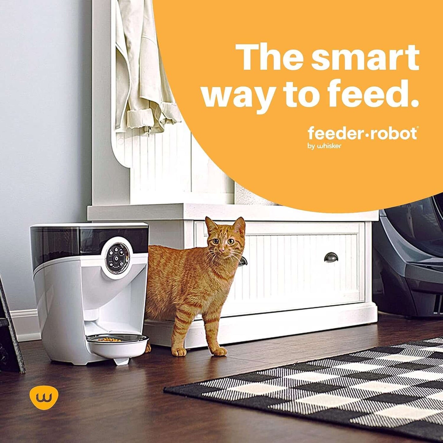 Feeder-Robot Smart Automatic Pet Feeder – Wi-Fi Enabled with Backup Battery