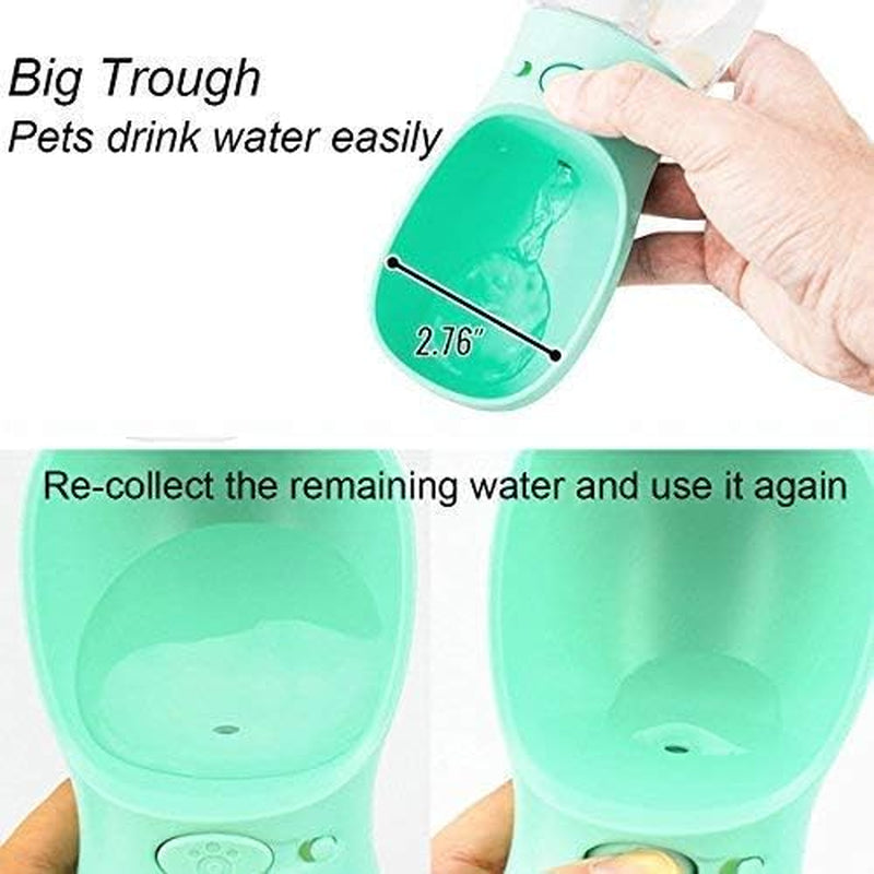 12oz Portable Dog Water Bottle – Leakproof Travel Dispenser for Small Pets