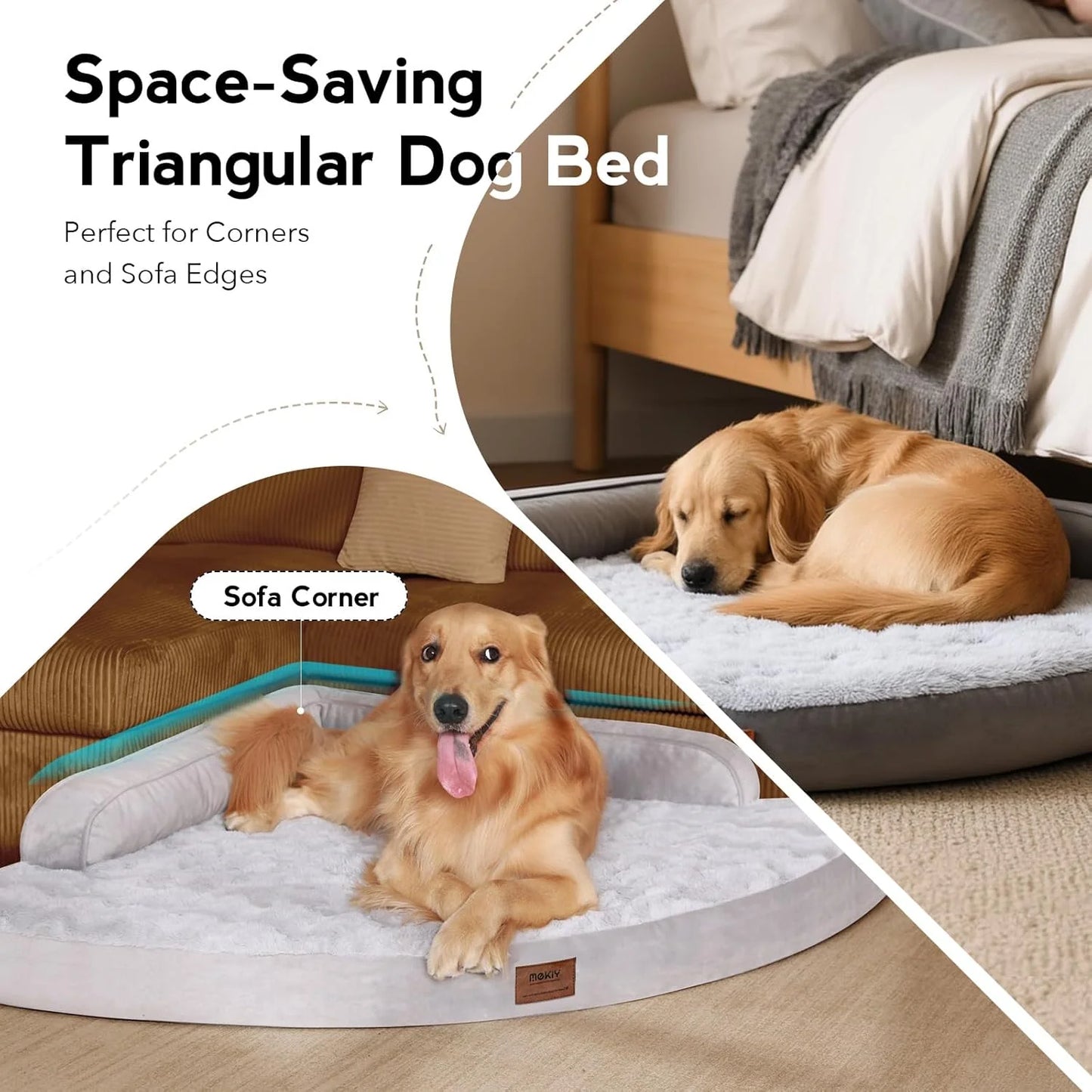 Orthopedic Memory Foam Dog Bed for Senior Dogs – Washable, Non-Slip